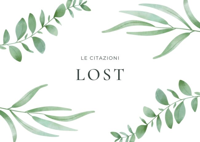 lost lost poesia
